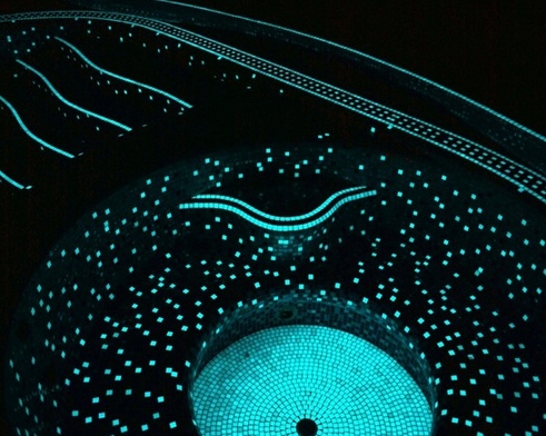 Краска для бассейнов светящаяся в темноте