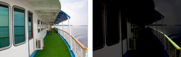 Окрашивание яхт и катеров светящейся краской