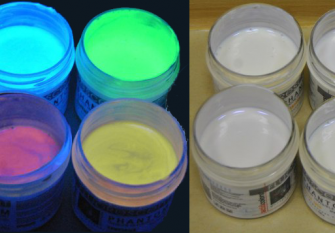 Флуоресцентна фарба невидима