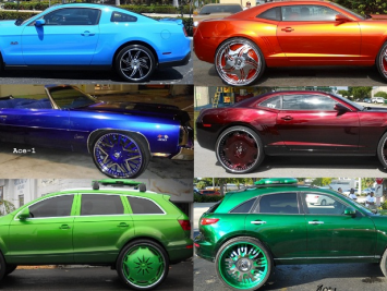 Глиттерная краска для авто